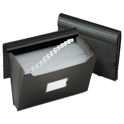 Pendaflex Jumbo 13-Pocket File Poly Letter Black 82013