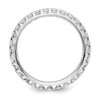 Black Bow Jewelry 2mm 14K Gold U Shared Prong 1.0 Ctw Diamond Eternity Band - 2 of 4