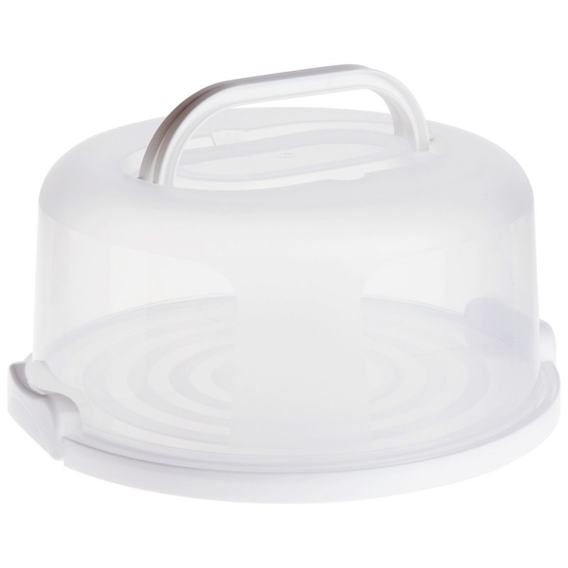 Juvale Round Cake Carrier with Lid and Handle for 10-Inch Desserts (12 x 5.9 In), 1 of 9