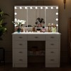 FUFU&GAGA Elegant Makeup Vanity Table with Adjustable Mirror Large Desk - 2 of 4