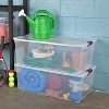 Sterilite 110qt Clear View Storage Bin with Latch Purple - 2 of 4
