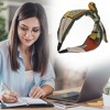 Unique Bargains Women's Wide Tie Bow Geometric Headbands 1 Pc - 2 of 4