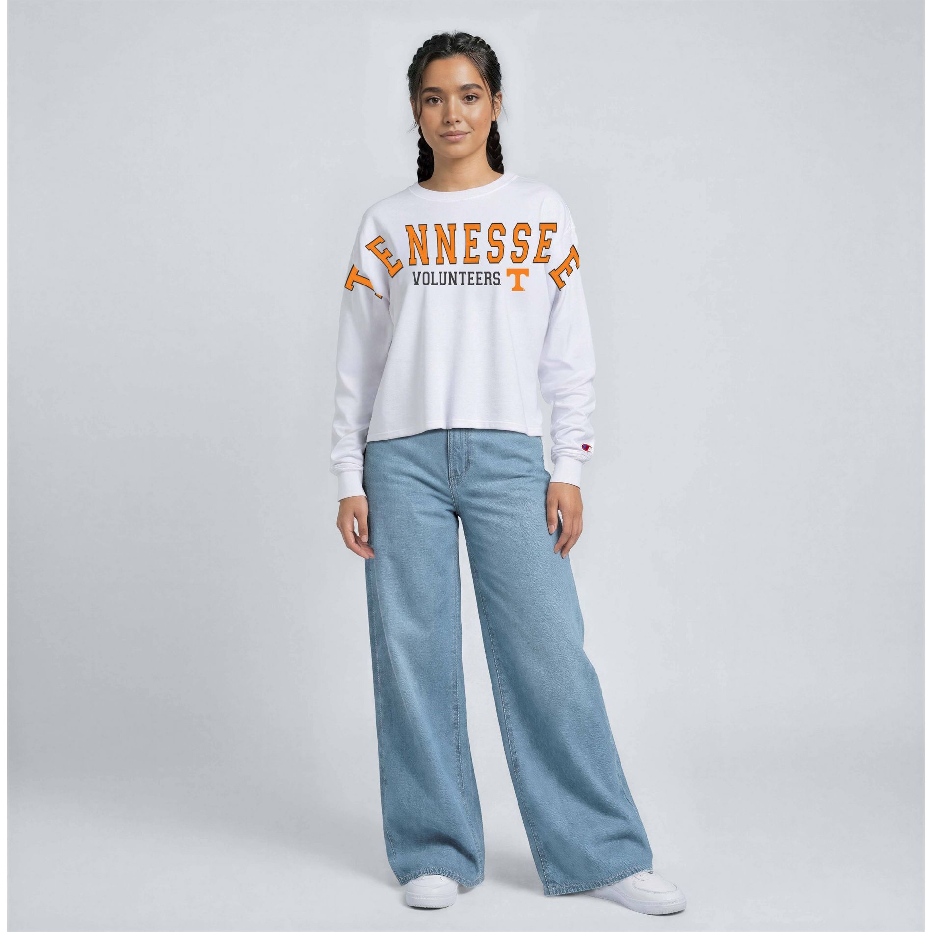 NCAA Tennessee Volunteers Women's Champion White Stretch Shirt - M