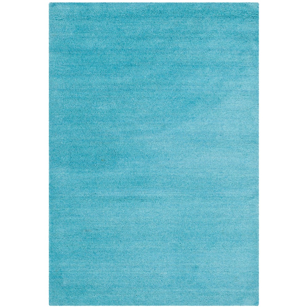  Solid Tufted Accent Rug Turquoise