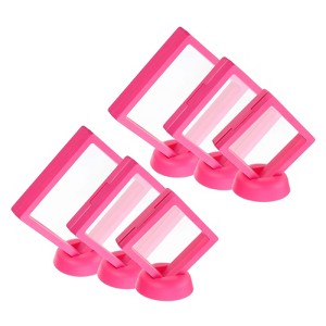 Unique Bargains D Floating Frame Display Holder Stands 6 Pcs - 1 of 4