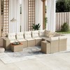 vidaXL Garden Sofa Set Beige - 2 of 4