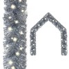 vidaXL Garland Silver PVC 65.6 feet Christmas Garland Other - 2 of 4