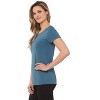 Rekucci Short Sleeve Scoop Neck Stretch T-Shirt for Women - 2 of 3