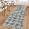 Garvee Modern Plaid Area Rug Farmhouse Geometric Rugs for Living Room Bedroom Non Slip Stain Resistant Carpet - 2 of 4