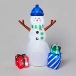 5' LED Snowman Christmas Inflatable Decoration White - Wondershop™