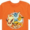 Boys' - Pokémon - Eevee Vaporeon Jolteon Flareon Eeveelutions Short Sleeve Graphic T-Shirt - 2 of 4