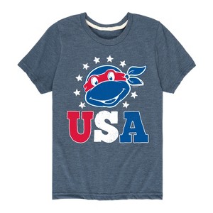 Boys' - Teenage Mutant Ninja Turtles - USA Raphael Short Sleeve Graphic T-Shirt - 1 of 4
