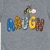 Boys' - Peanuts - Aaugh Pattern Charlie Brown Short Sleeve Graphic T-Shirt - 2 of 4