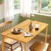 Subrtex Modern Farmhouse Square Table, Cozy Wooden Dining Table for 1-2 Persons, Ideal for Small Kitchen & Dinner Spaces - 4 of 4