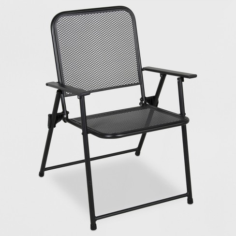 Metal Mesh Folding Patio Chair Threshold Target