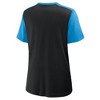 NFL Carolina Panthers Women's Short Sleeve Lace Up V-Neck Top - 2 of 3