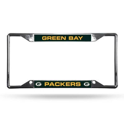 NFL Green Bay Packers View Chrome License Plate Frame