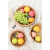 Aoibox Handmade Rattan Bread Basket, Round Wicker Fruit Serving Bowl, Natural Woven Decorative Kitchen Counter Organizer in Honey Brown - 2 of 4