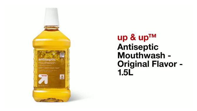 Antiseptic Mouthwash - Original Flavor - 50.7 fl oz - up &#38; up&#8482;, 2 of 6, play video
