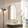 Whisen Rectangle Bathroom Wall Vanity Mirror with Floating Glass Beveled Edge and Aluminum Frame - 2 of 4