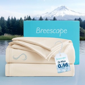 Cooling Sheet Set - BlendTek™ Dry & Cool Technology for Hot Sleepers and Night Sweats, Q-Max>0.46, Deep Pocket Up to 18", 360° Elastic Band - 1 of 4
