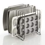 mDesign Metal Wire Pot/Pan Organizer Rack for Kitchen