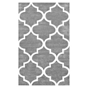 nuLOOM Polyester Hand Tufted Fez Area Rug - Gray (5