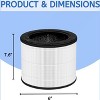 Nispira Airmega 100 3-in-1 True HEPA Activated Carbon Filter Replacement For Coway Airmega 100 Air Purifier, 1 Pack - 3 of 4