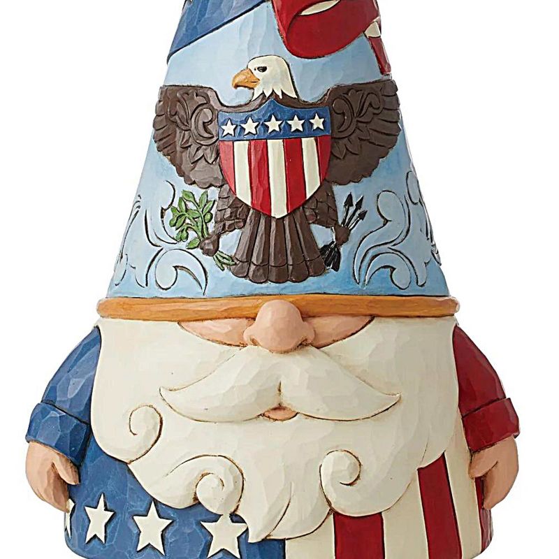 Jim Shore Gnome Of The Free  -  One Figurine 11.75 Inches -  Patriotic Heartwood Creek  -  6012433  -  Resin  -  Red, 3 of 4