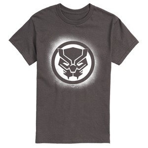 Men's - Marvel - Black Panther Spray Paint Logo Short Sleeve Graphic T-Shirt - 1 of 4