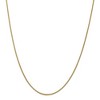 Black Bow Jewelry 1.5mm 14k Yellow Gold Hollow Wheat Chain Necklace - 2 of 4