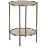 Side Table Bronze 21.5"H – Modern Round Mirror Glass with Steel Frame by Zuo Modern - 4 of 4