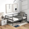 Tangkula Twin Metal Daybed Frame Dual-use Platform Sofa Bed for Living Room Bedroom - 2 of 4