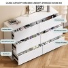 6 Dresser Drawer with Deep Drawers and Spacious Top, Storage Organizer for Bedroom, Living Room, Entryway-The Pop Home - 4 of 4