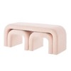 Kumasinova Set of 3 U-Shaped Ottoman, 44"+ 2x16.5" Ottomans, Modern Teddy Ottoman Bench, Versatile Bed Bench & Sofa Footrest, No Assembly Required - 3 of 4