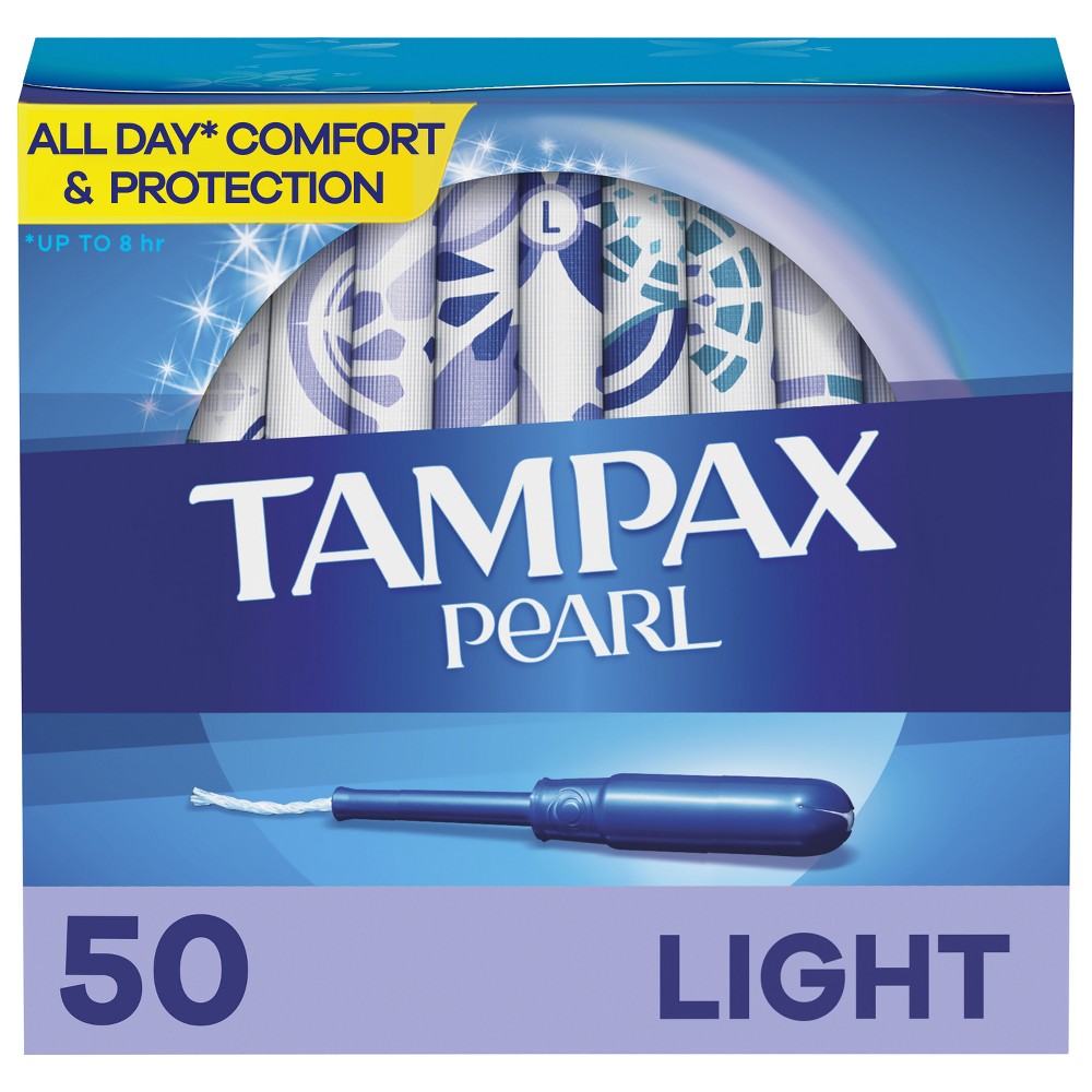 Photos - Menstrual Pads Tampax Pearl Light Absorbency Plastic Applicator and LeakGuard Braid Tampo 
