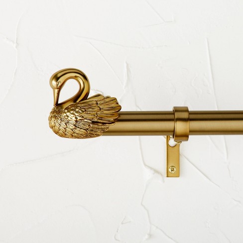 66-120 Swan Curtain Rod Brass - Opalhouse™ Designed With Jungalow™ :  Target