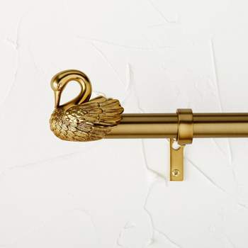 66"-120" Swan Curtain Rod Brass - Opalhouse™ designed with Jungalow™