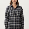 Anna-Kaci Women's Long Sleeve Plaid Button-Up Shirt with Chest Pockets - 3 of 4