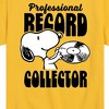 Boys' - Peanuts - Snoopy Pro Record Collector Short Sleeve Graphic T-Shirt - 2 of 4
