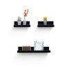 SEVOBAL Decorative Bookshelf Wall Floating Shelve Wall Mounted Shelf Farmhouse Home Decor Display Shelving Wall Shelf, Beige, 2.32"*5.91"*1.97" - 3 of 4