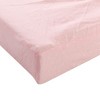 Hudson Baby Infant Girl Cotton Changing Pad Cover, Pink Safari, One Size - 2 of 3