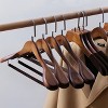 Artloge 5 PCS Extra Wide Wooden Coat Hangers Heavy duty Wide-Shoulder Non-slip Suit & Dress Hanger with Swivel Hook - 2 of 4
