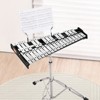 VEVOR 32 Note Glockenspiel Xylophone Bell Kit, Professional Percussion Instrument Set with Mallets, Drum Sticks, Music Stand, Gray - 2 of 4