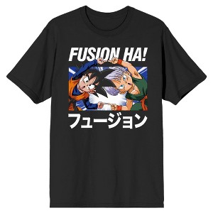 DBZ Fusion Ha Men's Black Crew Neck Tee - 1 of 1