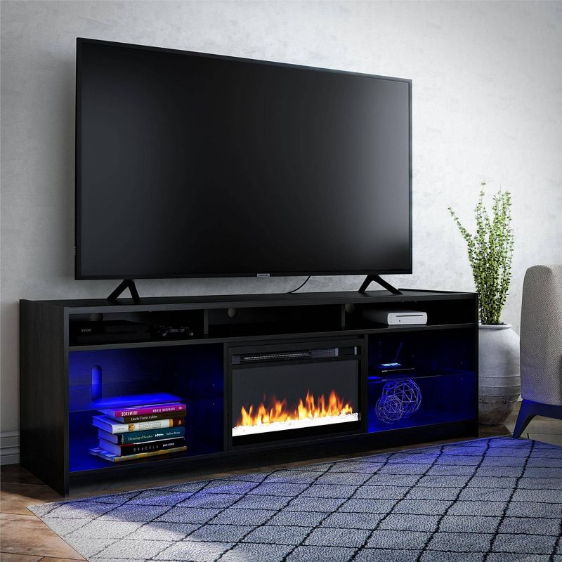 Sonara Fireplace TV Stand for TVs up to 75" - Room & Joy, 4 of 11