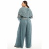 June + Vie by Roaman's Lace Wide-Leg Pants - 3 of 4
