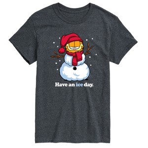 Men's - Garfield - Have An Ice Day Christmas Short Sleeve Graphic T-Shirt - 1 of 4