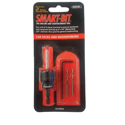 Starborn Smart-Bit #7 Stainless Steel Pre-Drilling and Countersinking Tool 4 pc