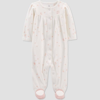 Image of Carter's Just One You® Baby Girls' Angel Footed Pajama - Pink 3M